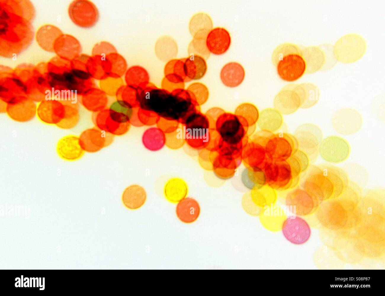 Inverted Light Color Colour inverted fibre optic lights Stock Photo - Alamy