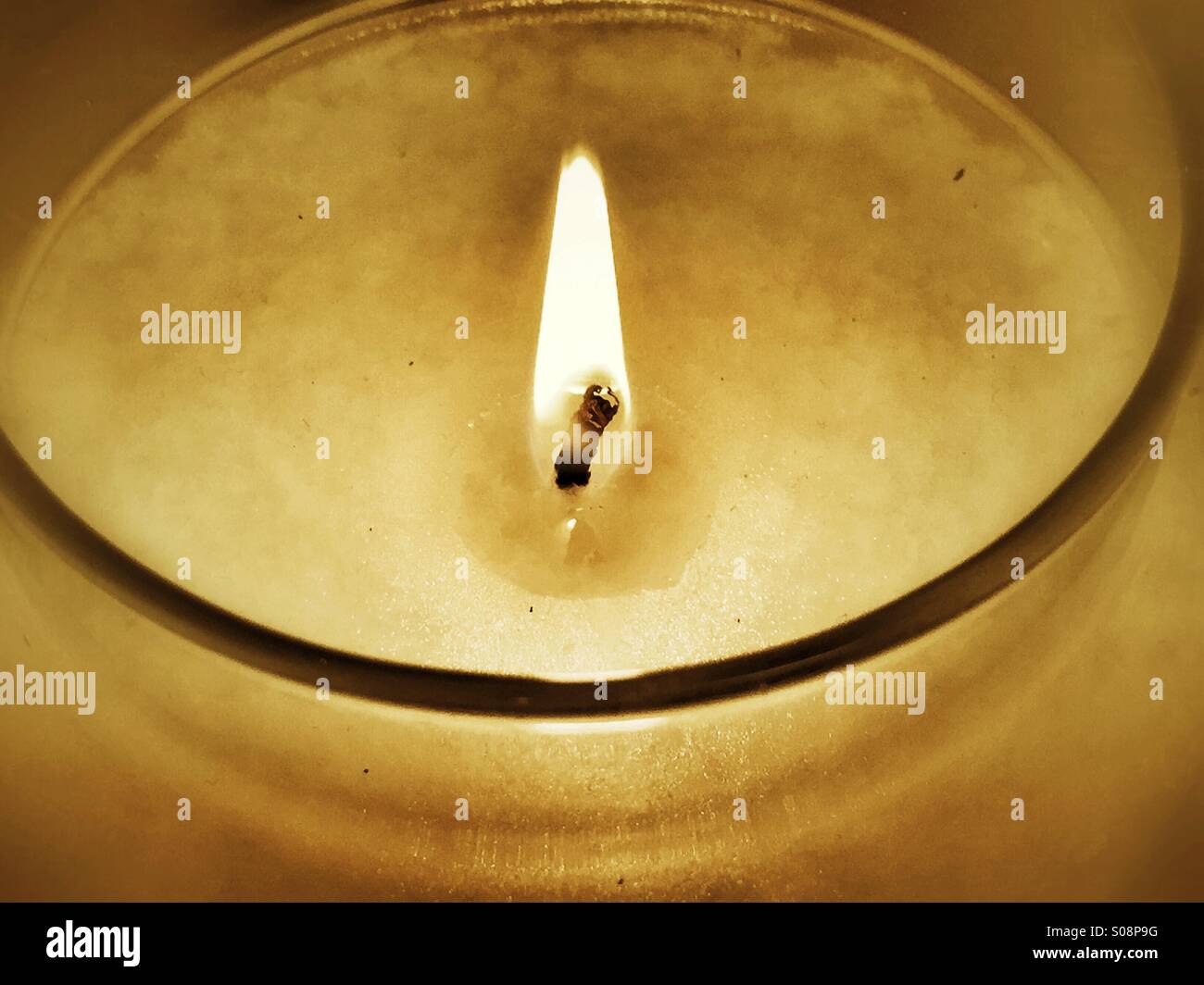 Burning candle flame Stock Photo Alamy