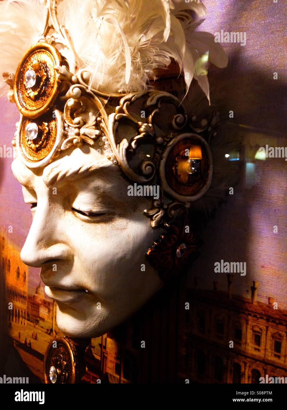 Mask for Mardi Gras or Carnival - Smartphone Captured Stock Image