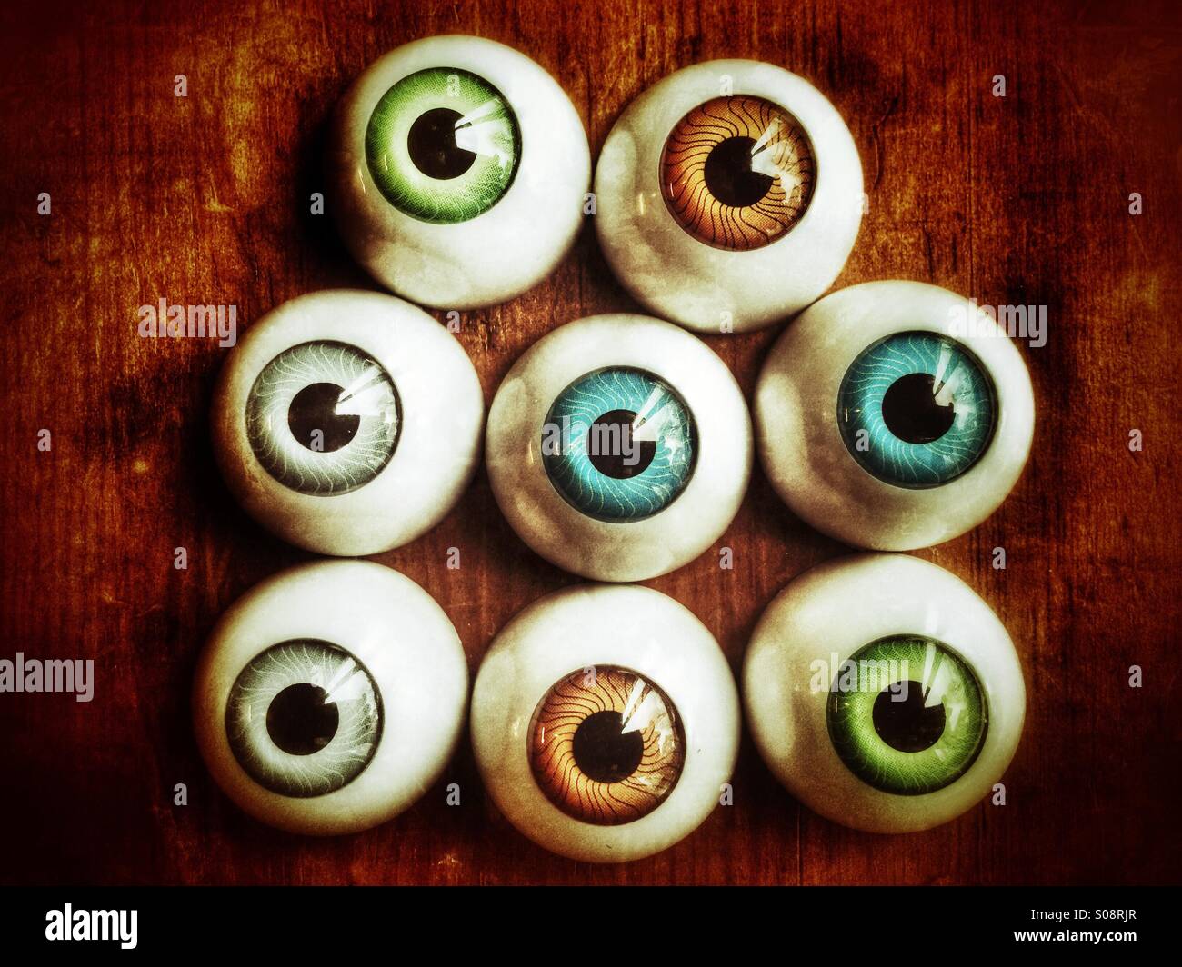 Eyes watching Stock Photo