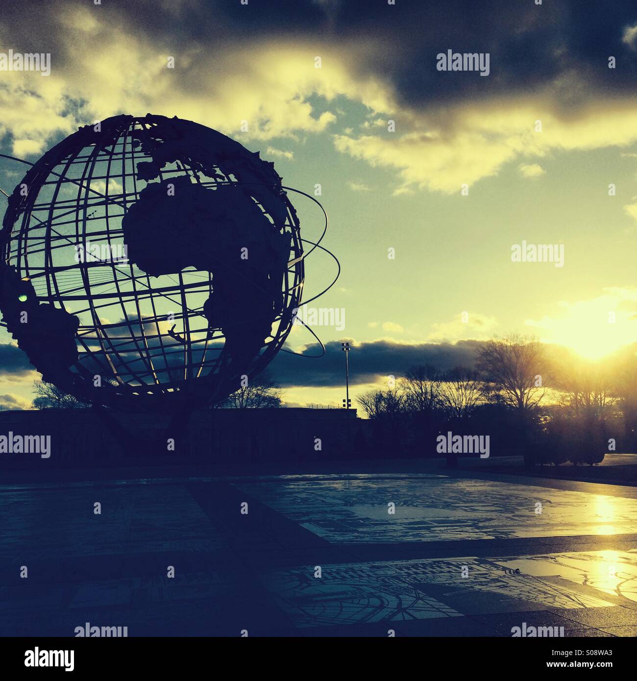 The Unisphere in Flushing Meadows Park in Queens, NY Stock Photo
