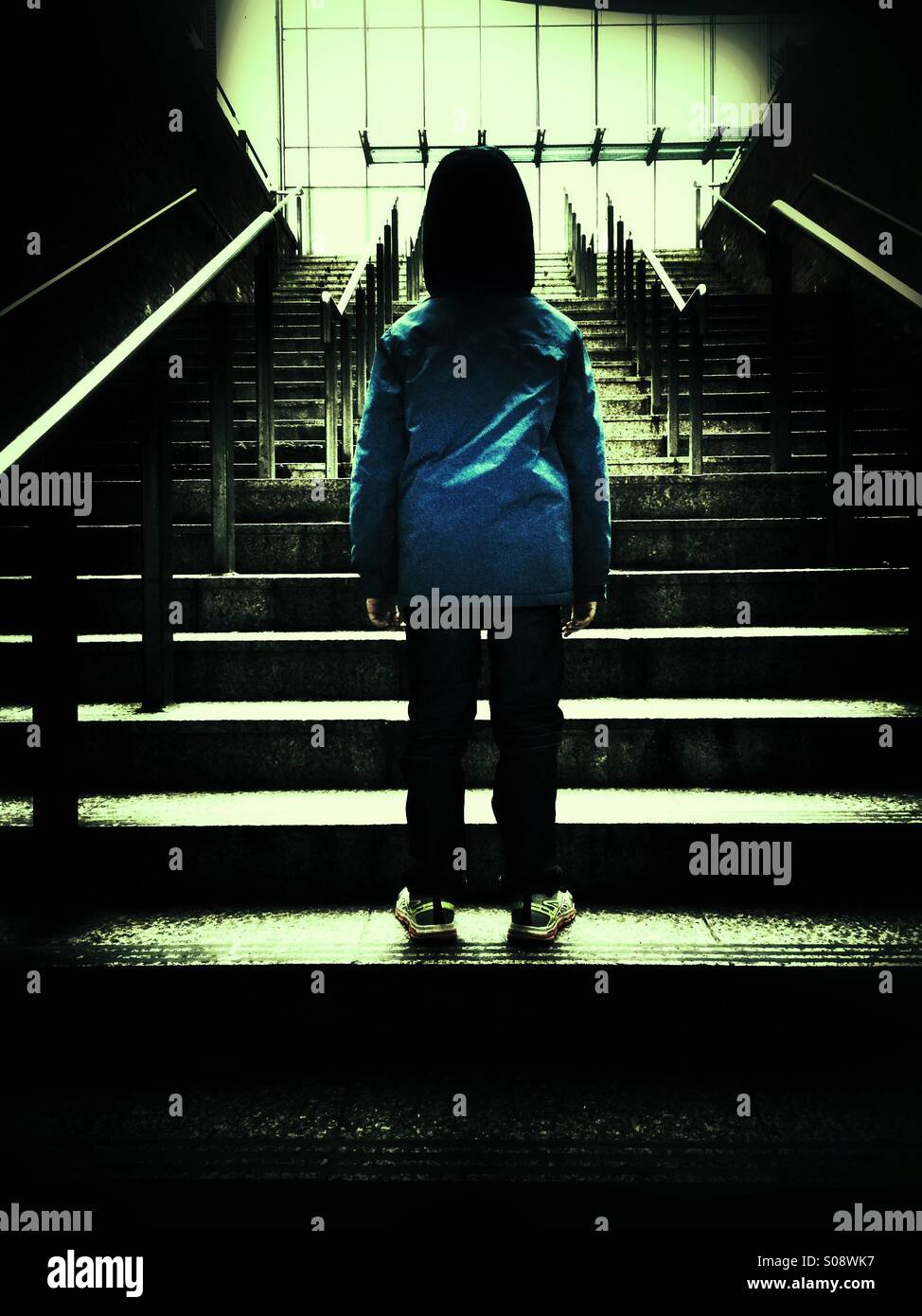 Boy in the city - Smartphone Captured Stock Image