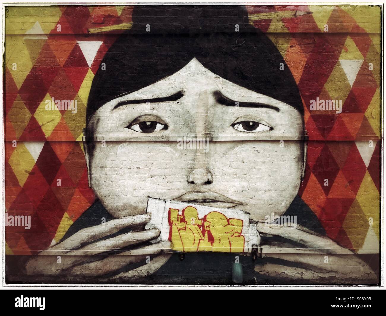 Graffiti,Bethnal Green,London - Smartphone Captured Stock Image