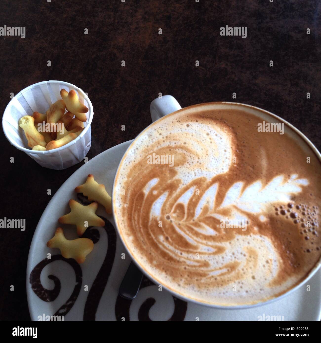 Cappuccino - Smartphone Captured Stock Image