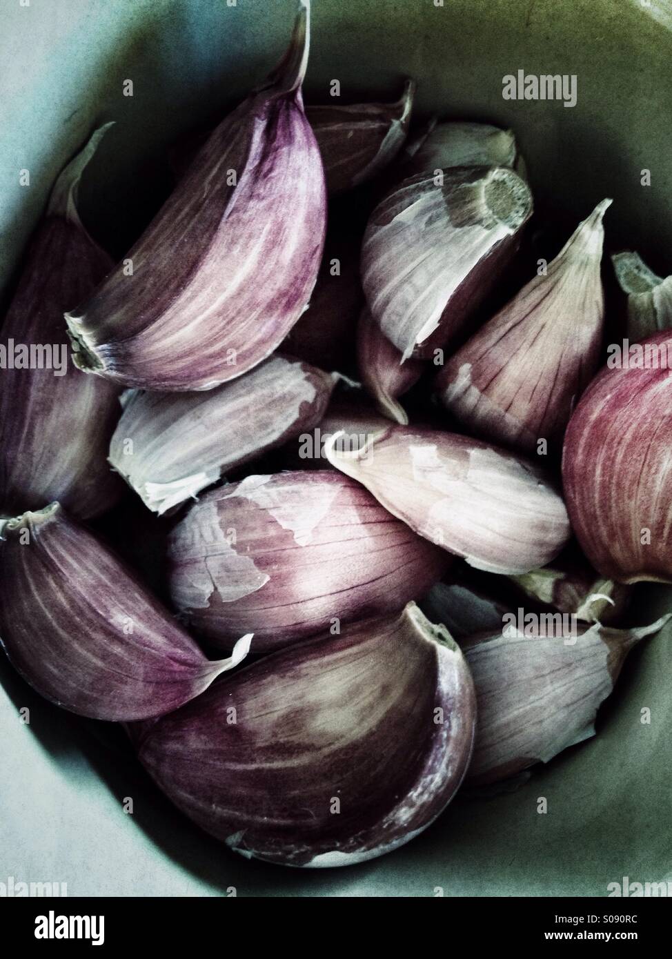 Garlic cloves - Smartphone Captured Stock Image