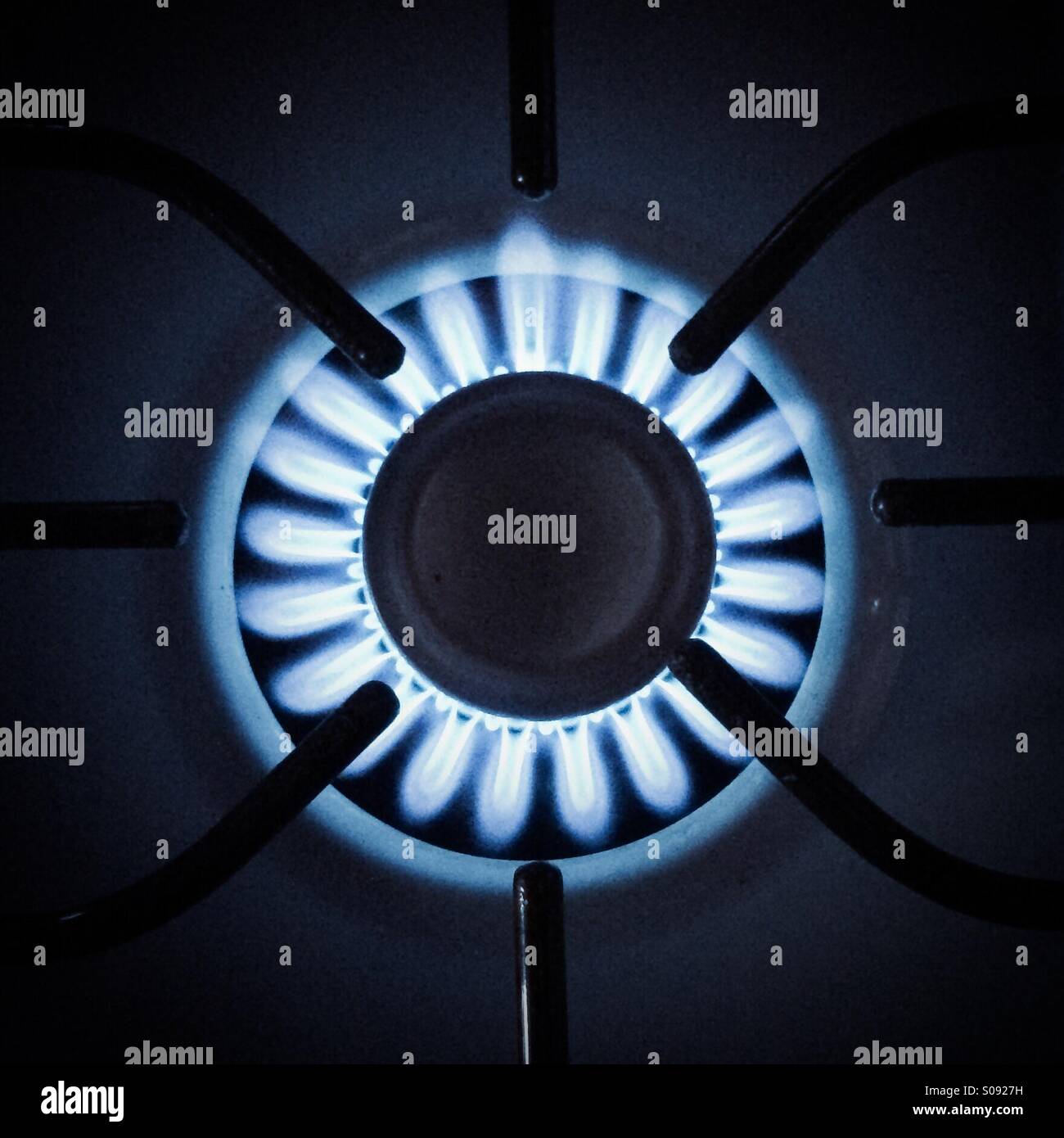 Gas Burner On Stove Top Stock Image Gas Burner On Stove Top Stock Image