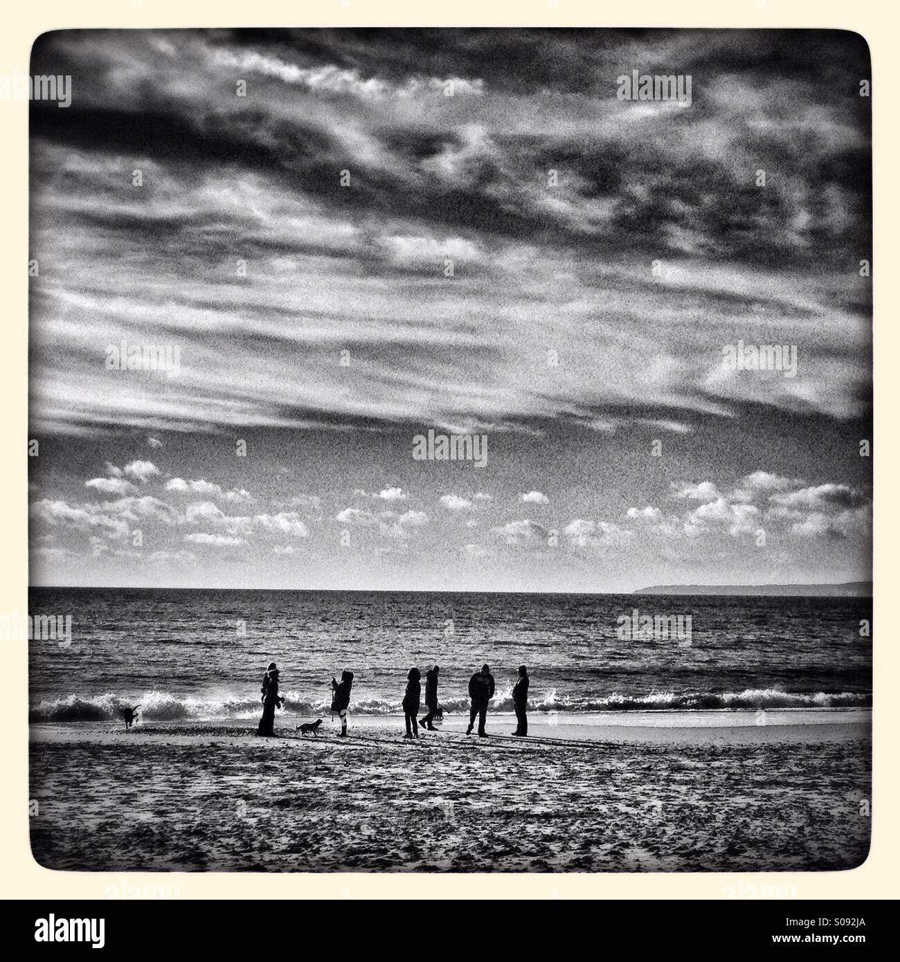 Winter walk - Smartphone Captured Stock Image