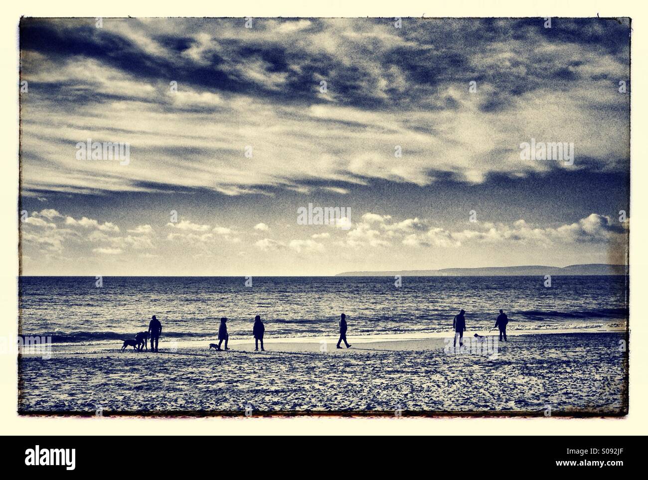 Beach walk - Smartphone Captured Stock Image