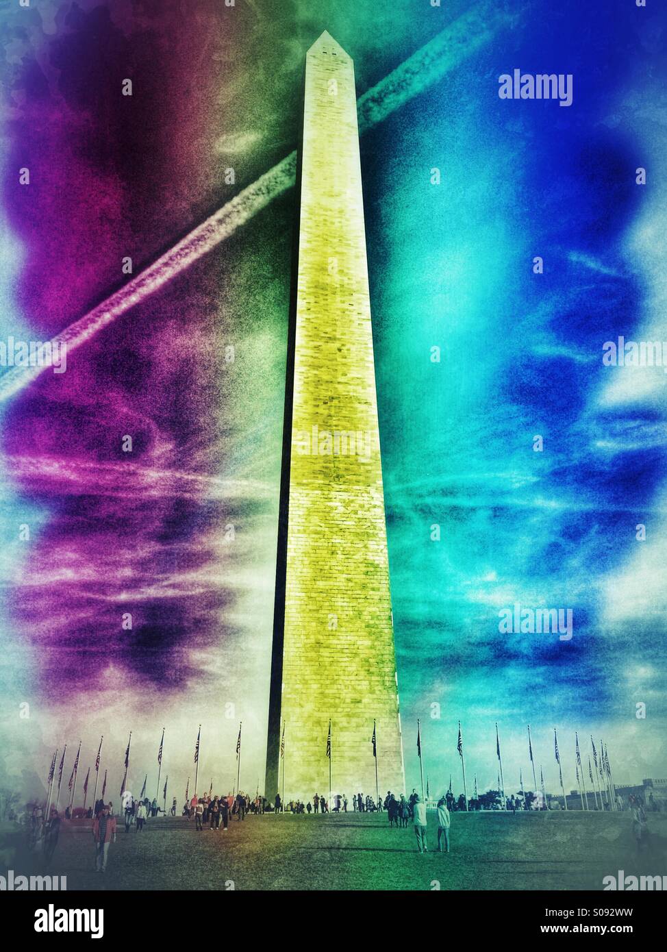 Washington Monument - Smartphone Captured Stock Image