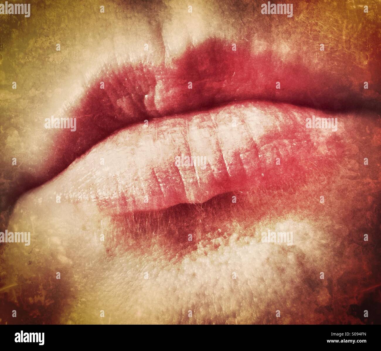 Lips. - Smartphone Captured Stock Image