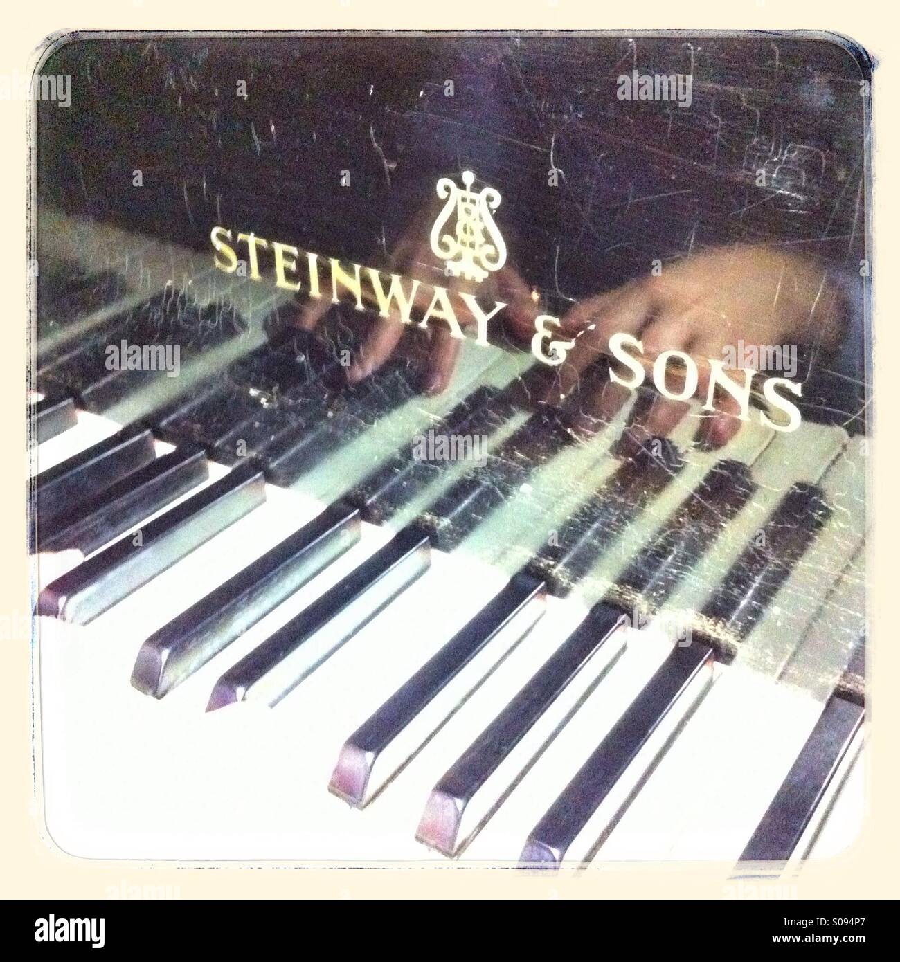Steinway & Sons piano Stock Photo