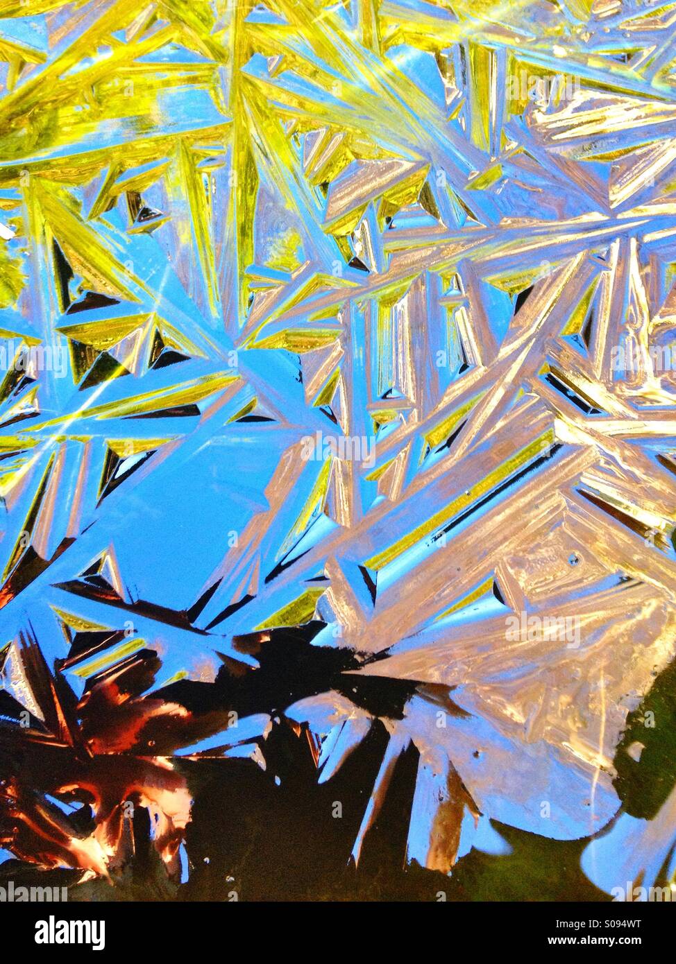Ice reflections Stock Photo