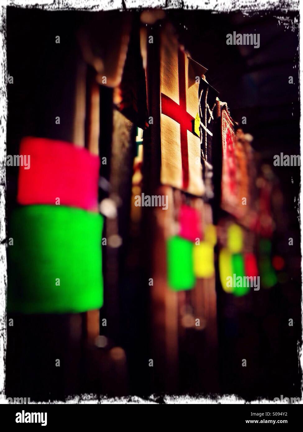 Carpet stall in Leeds market, West Yorkshire, UK Stock Photo Alamy