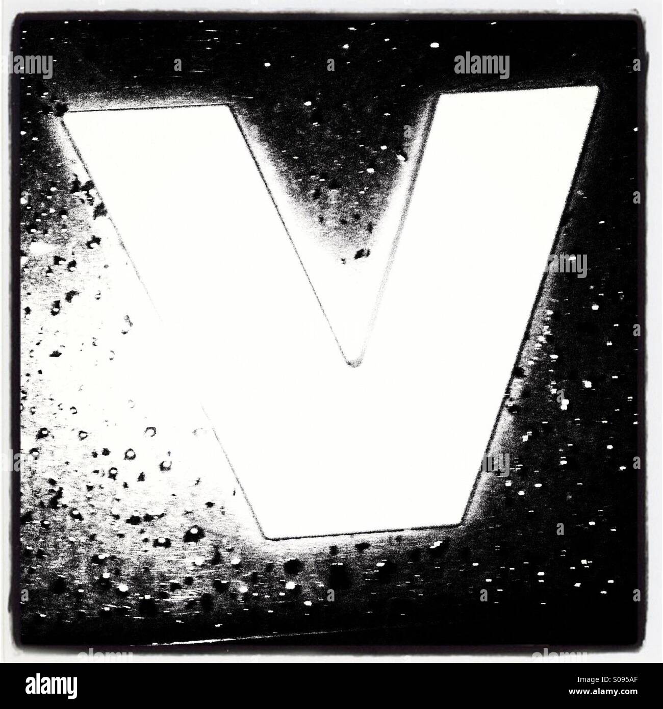 The letter V Stock Photo - Alamy