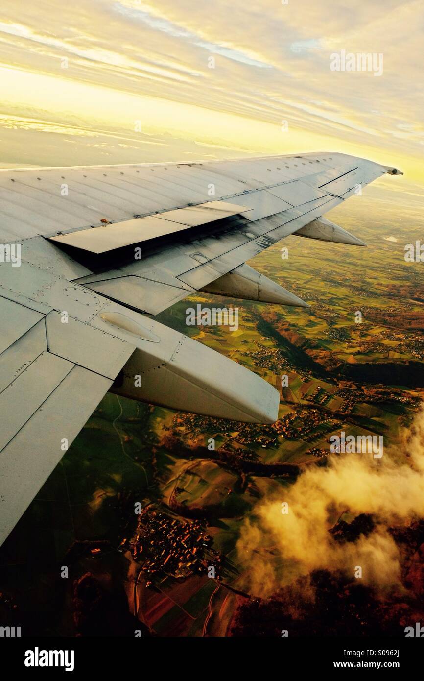 Flying high at dawn - Smartphone Captured Stock Image