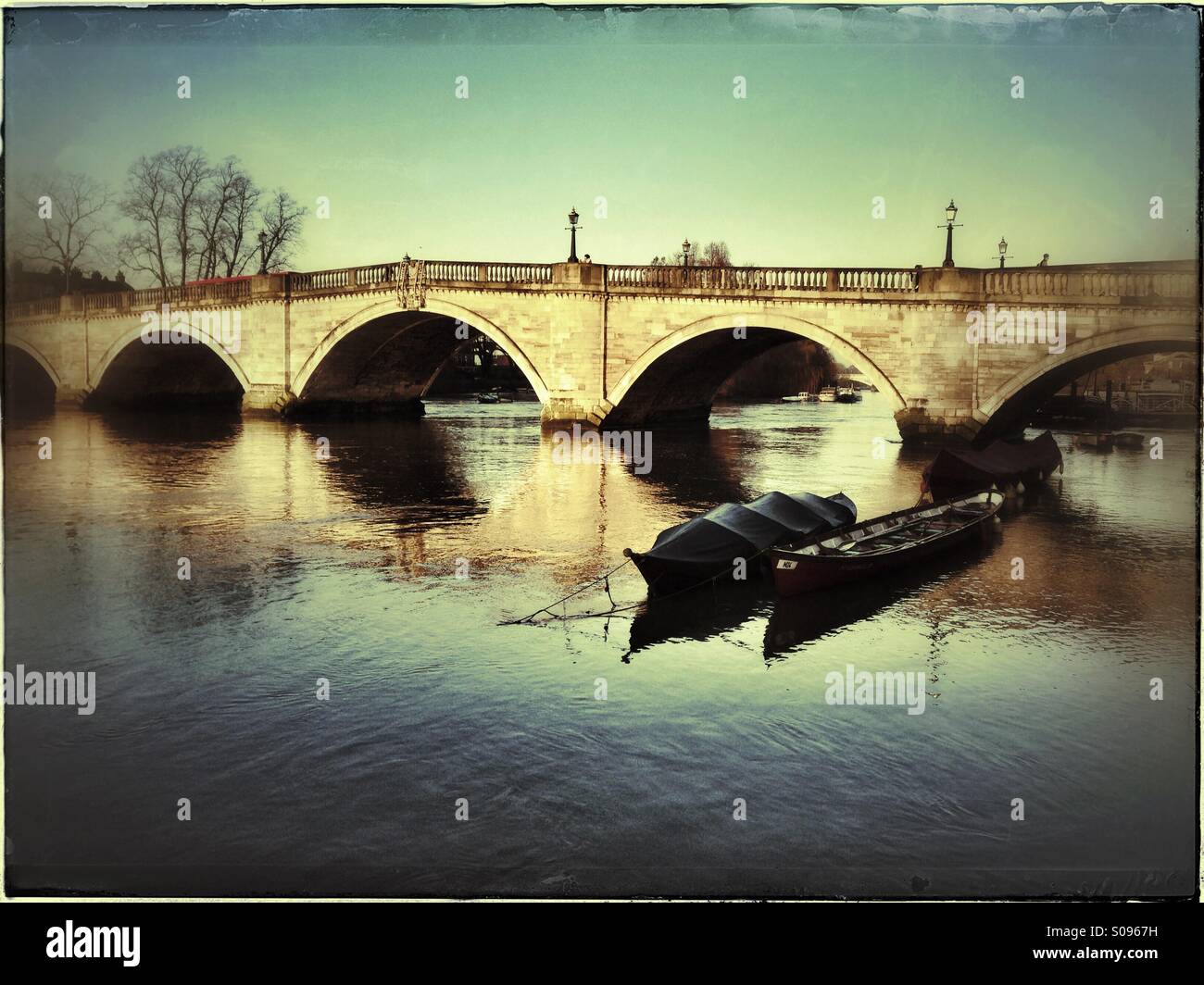 Richmond bridge,Richmond Upon Thames,UK - Smartphone Captured Stock Image