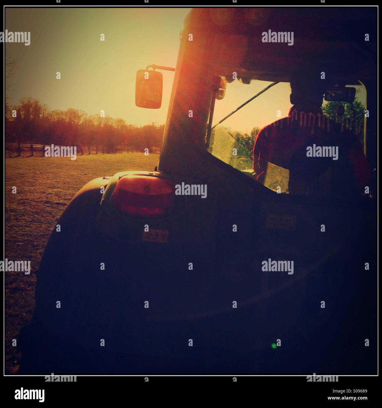 Tractor ride - Smartphone Captured Stock Image