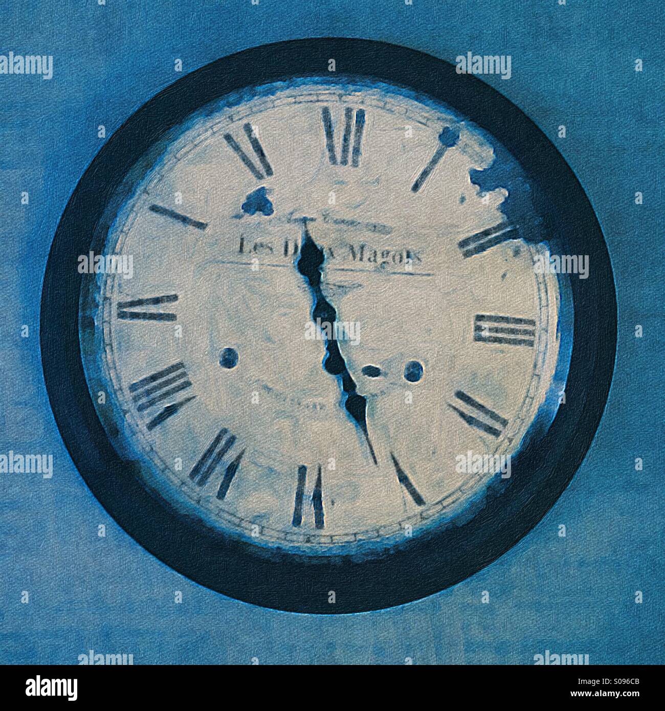 Blue time - Smartphone Captured Stock Image