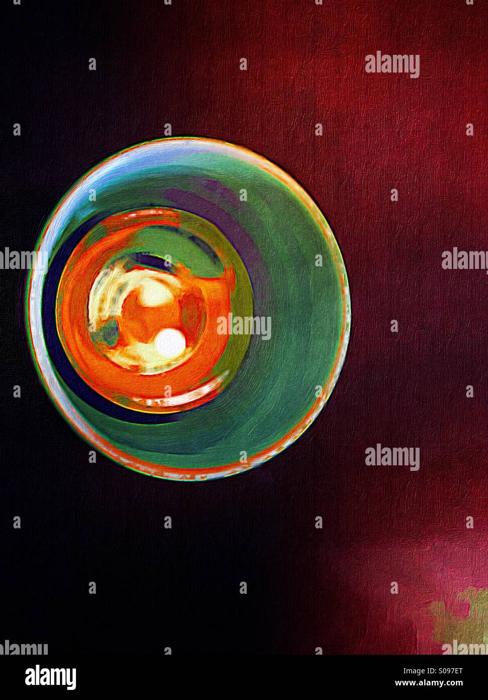 Painted bowl - Smartphone Captured Stock Image