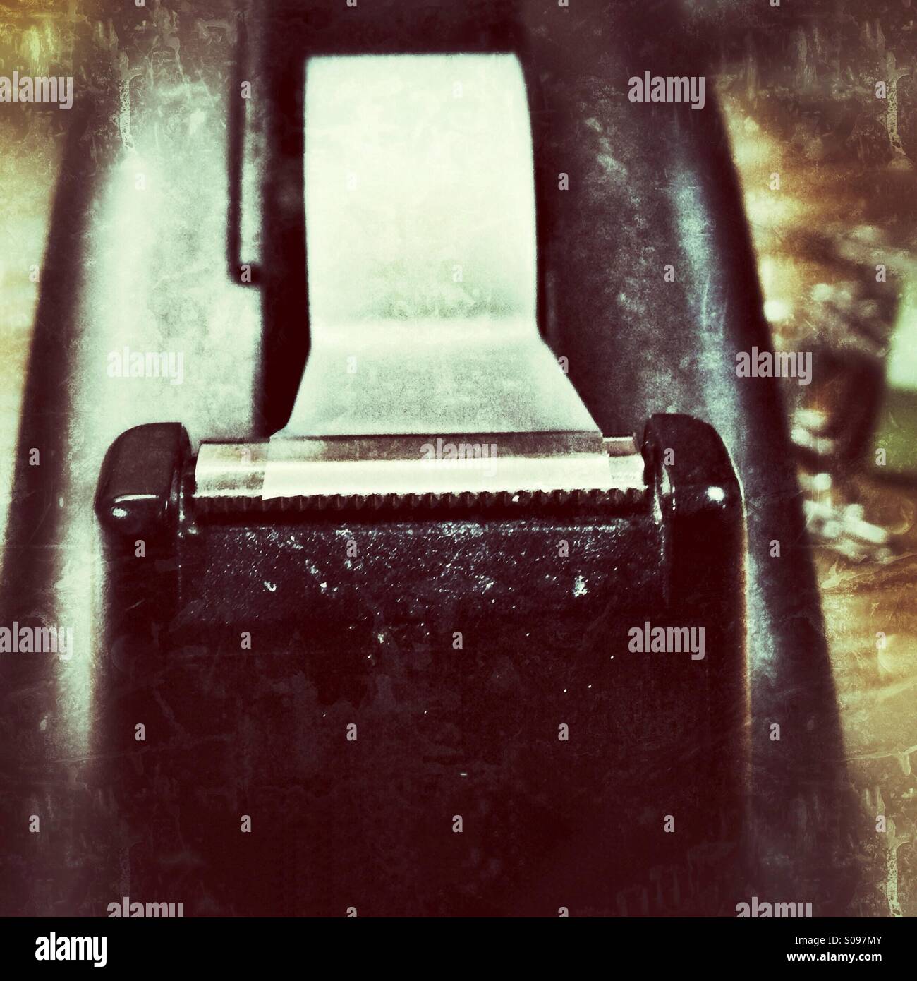 A tape dispenser. - Smartphone Captured Stock Image