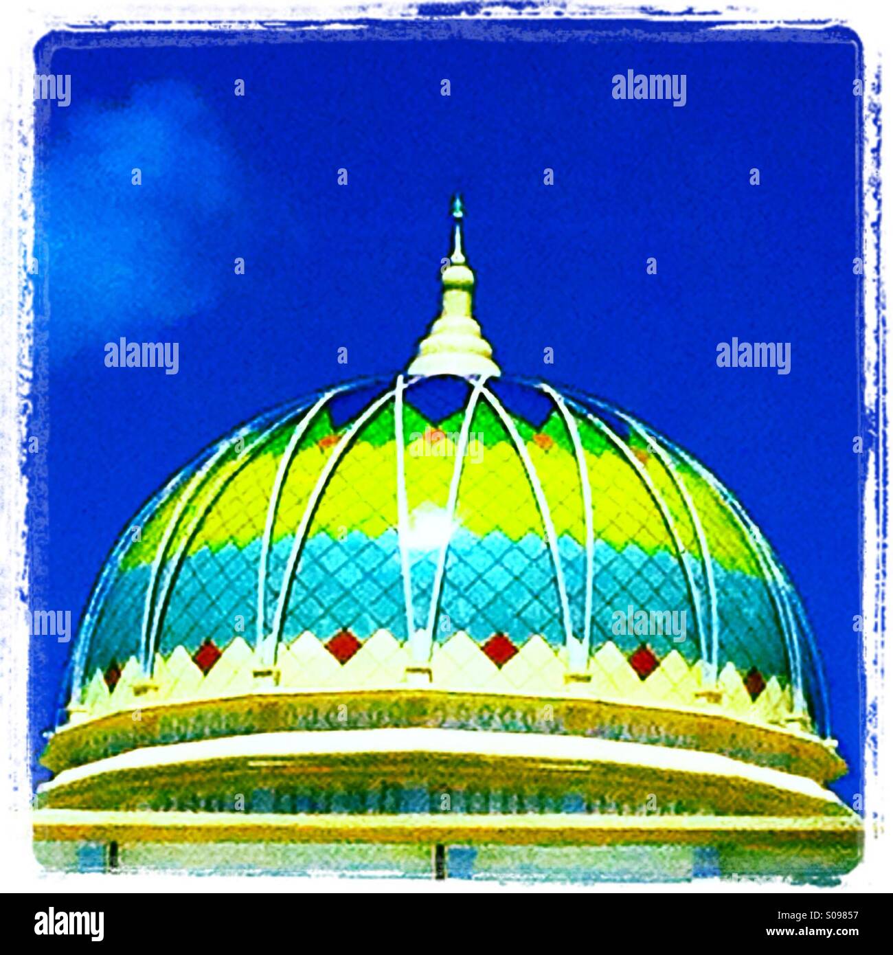New mosque dome in Bandar Aceh  - Sumatra Stock Photo