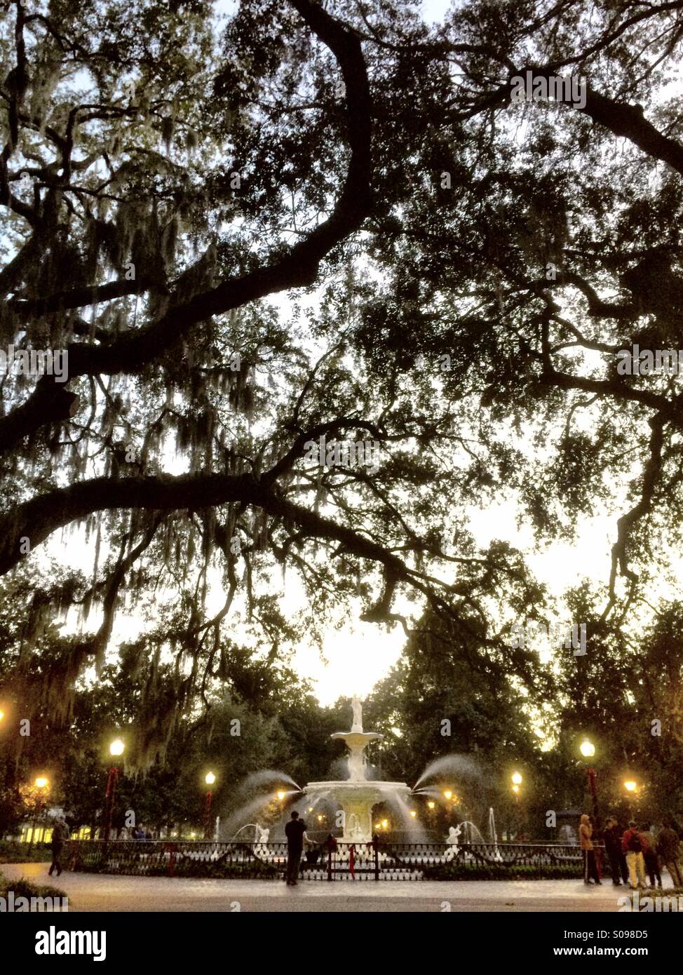 Forsyth Park, Savannah Stock Photo Alamy