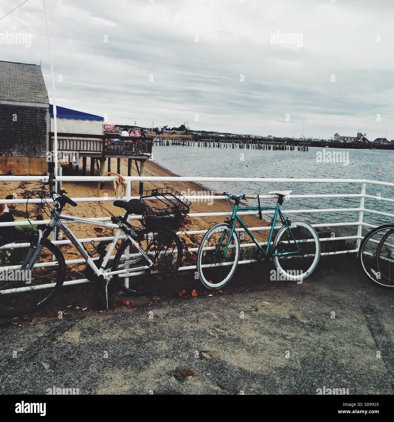 Bikes in Provincetown Stock Photo