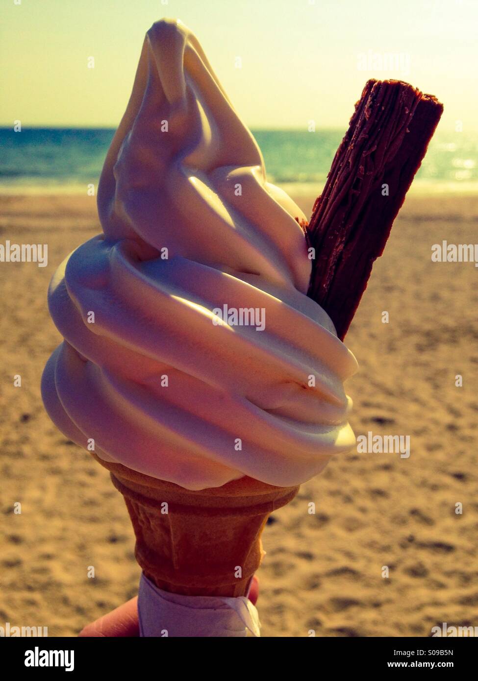 Ice cream on Bournemouth beach Stock Photo Alamy