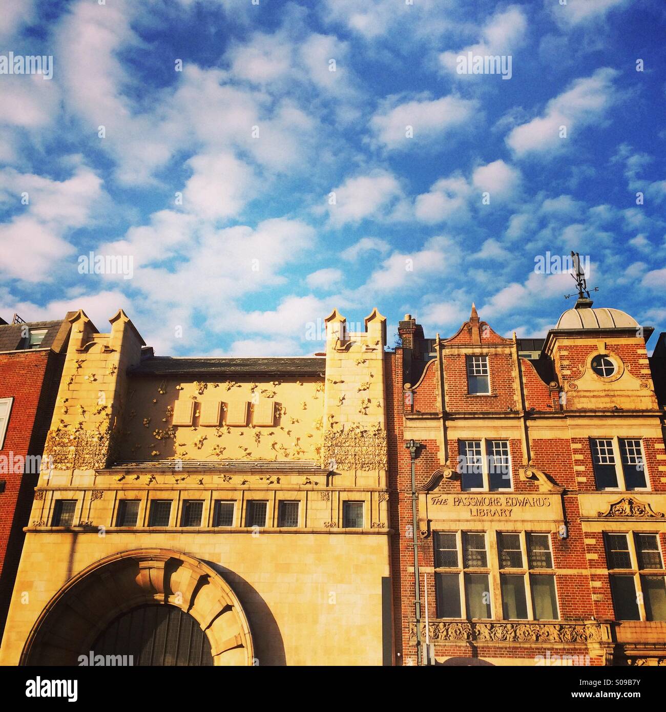 London's East End neighborhood. - Smartphone Captured Stock Image