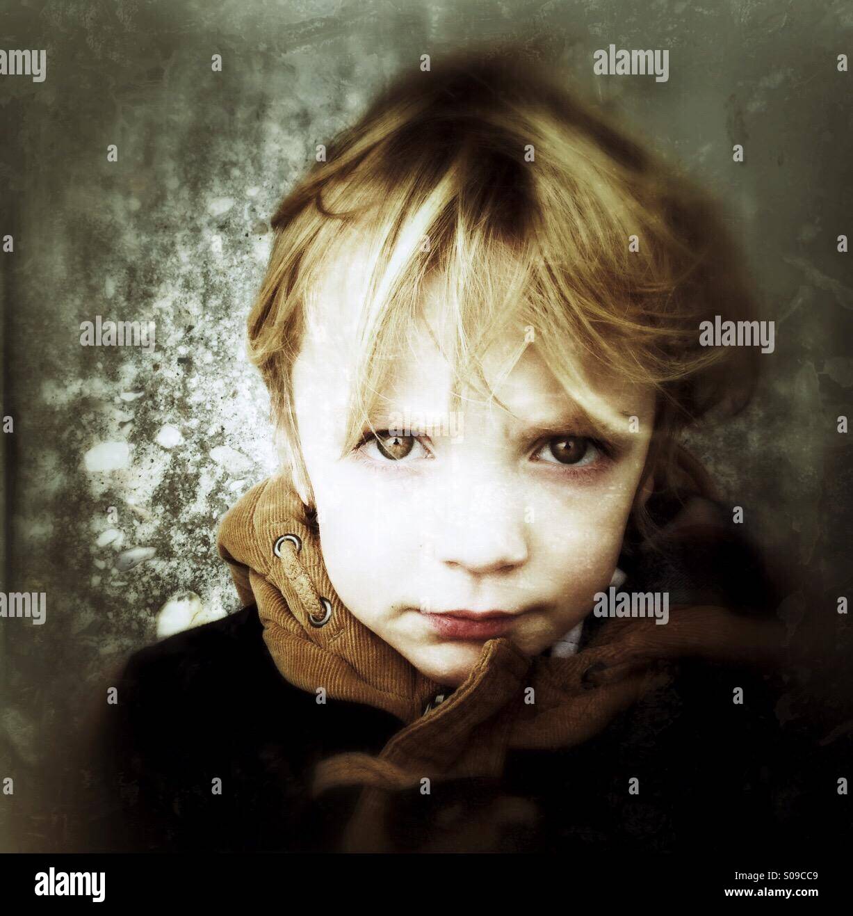 Boy - Smartphone Captured Stock Image