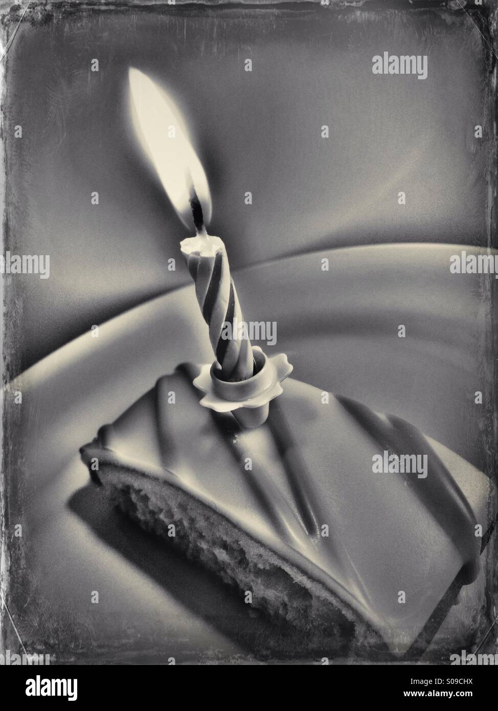 Birthday cake - Smartphone Captured Stock Image