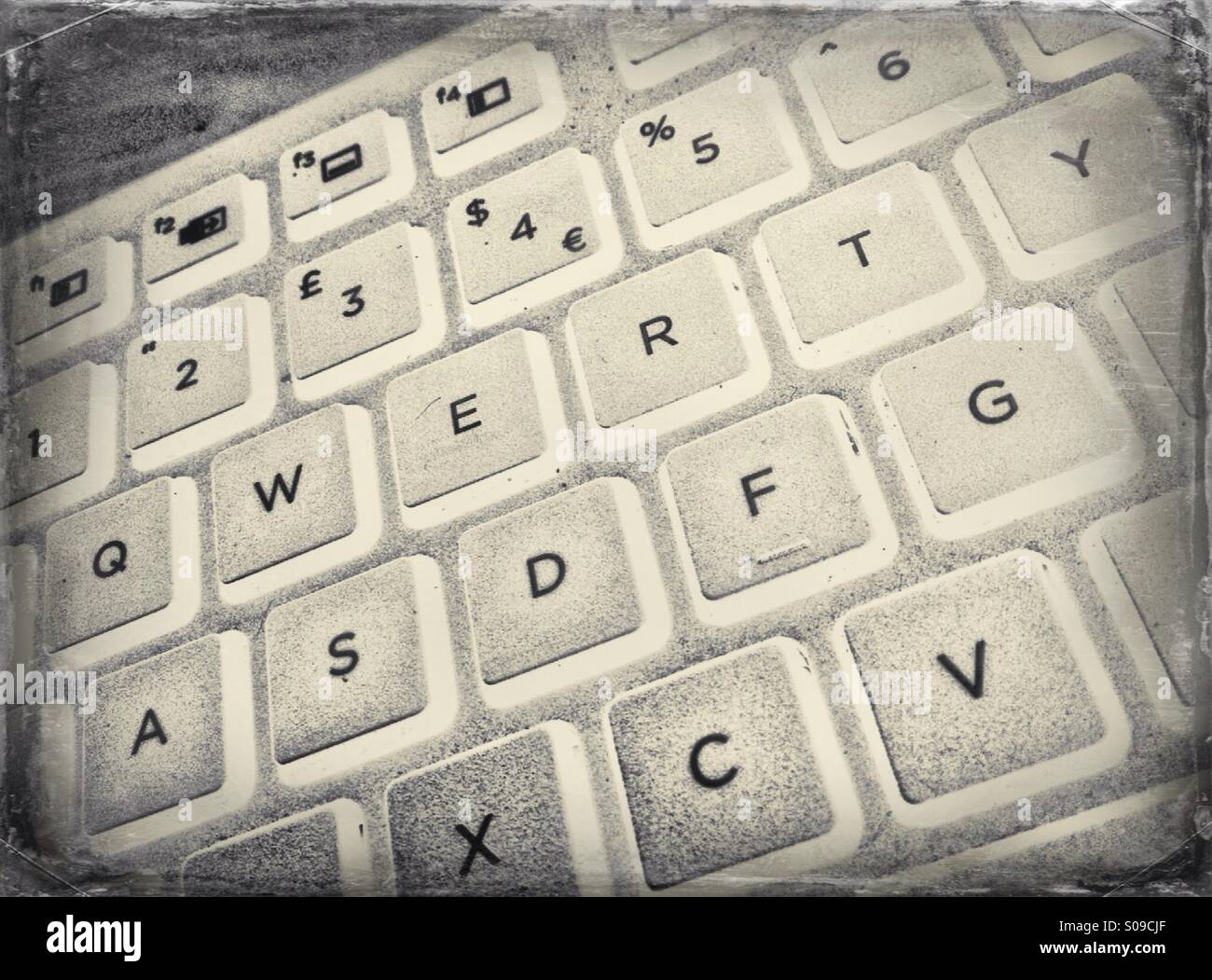 Computer keyboard - Smartphone Captured Stock Image