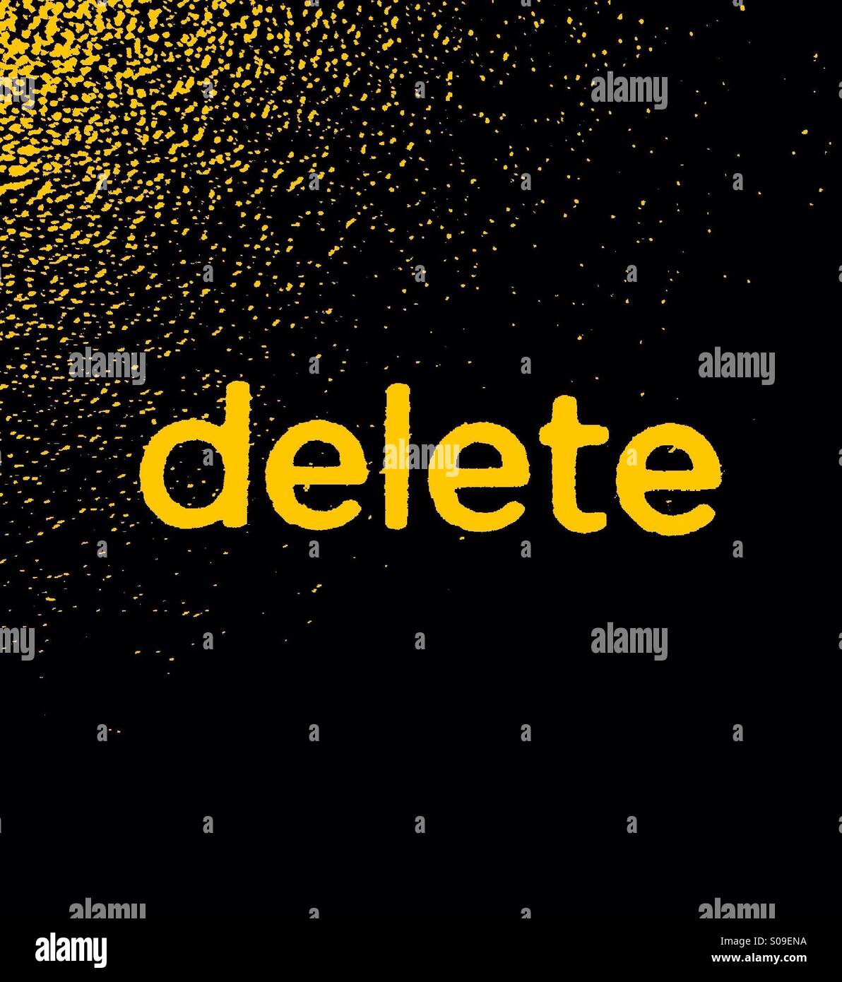 Computer delete button - Smartphone Captured Stock Image