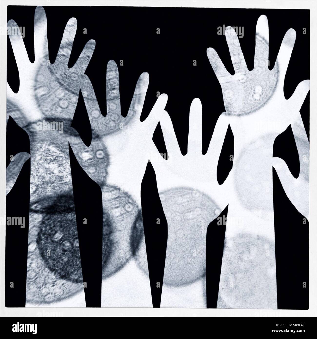 Art effect on Christmas tree lights - Smartphone Captured Stock Image