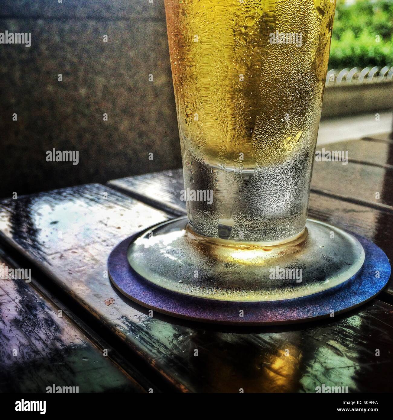 Glass of cold beer - Smartphone Captured Stock Image