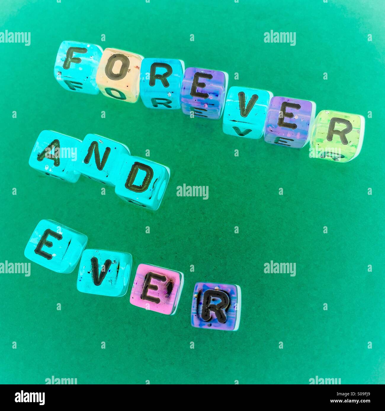 Forever and ever letters Stock Photo Alamy