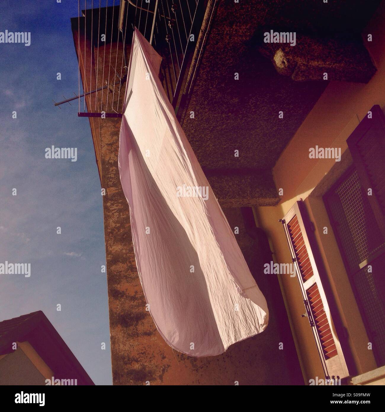 Bed linen in italy Stock Photo Alamy