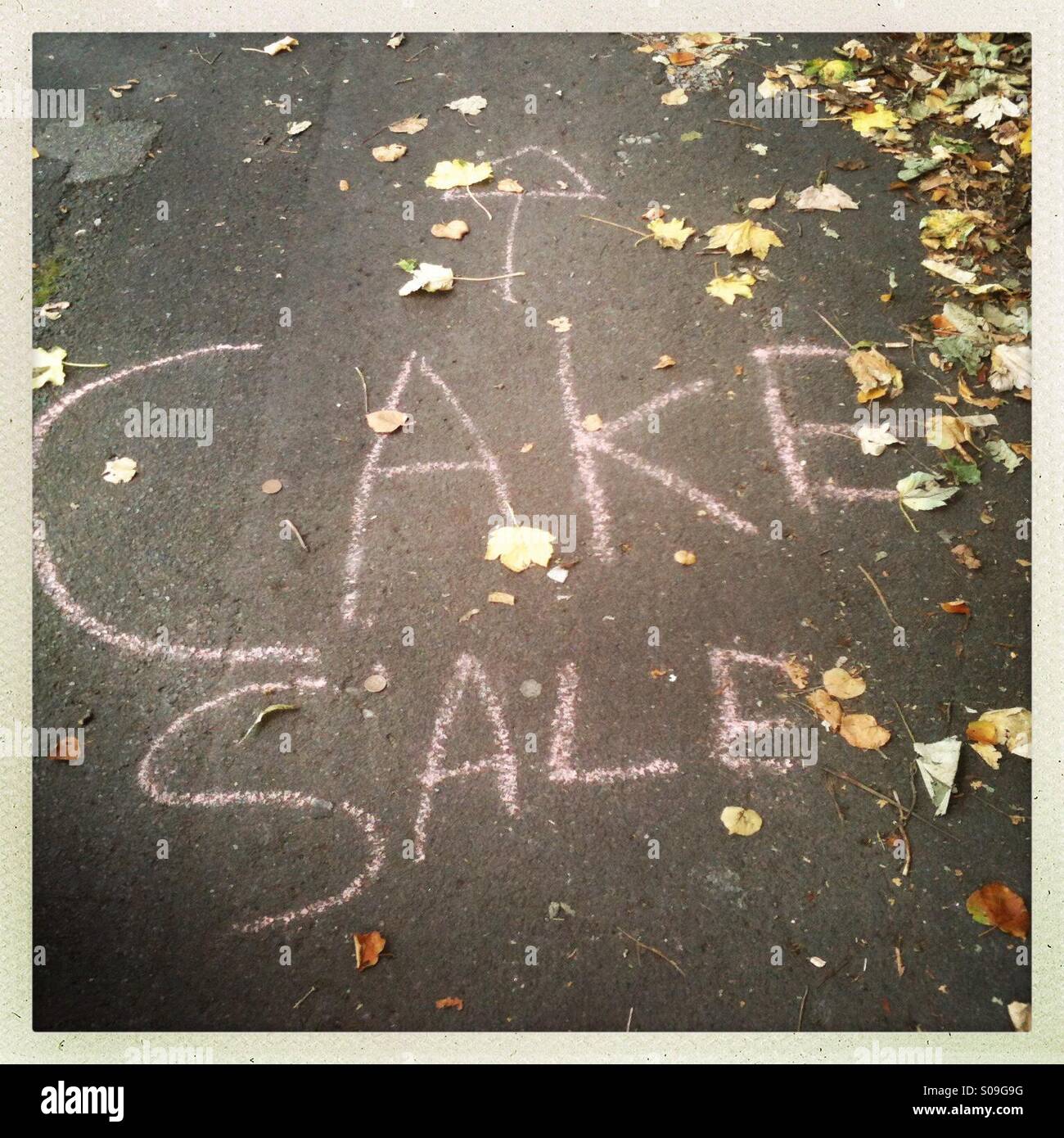 Cake sale - Smartphone Captured Stock Image