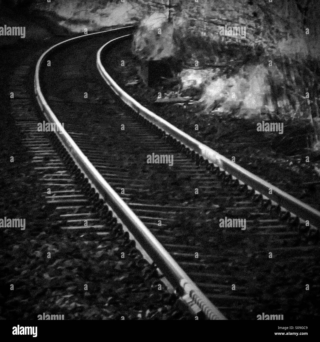 Rail track from nowhere special Stock Photo Alamy