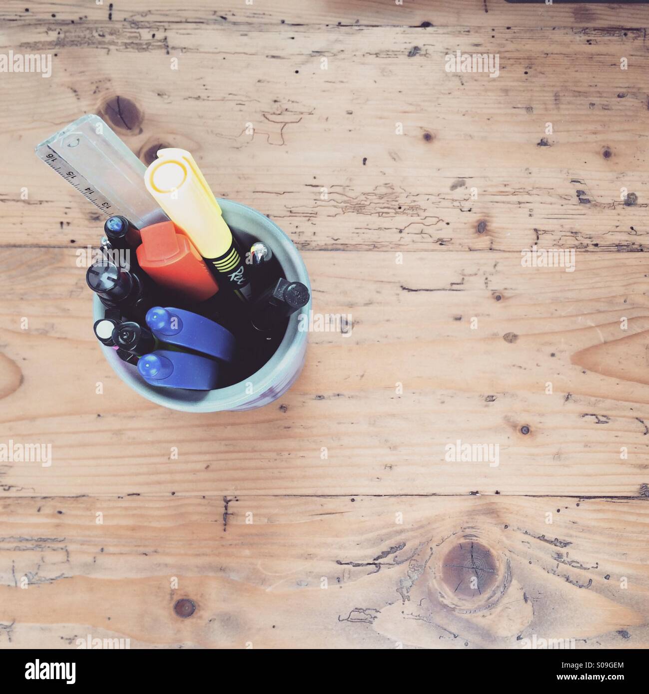 Work place - Smartphone Captured Stock Image