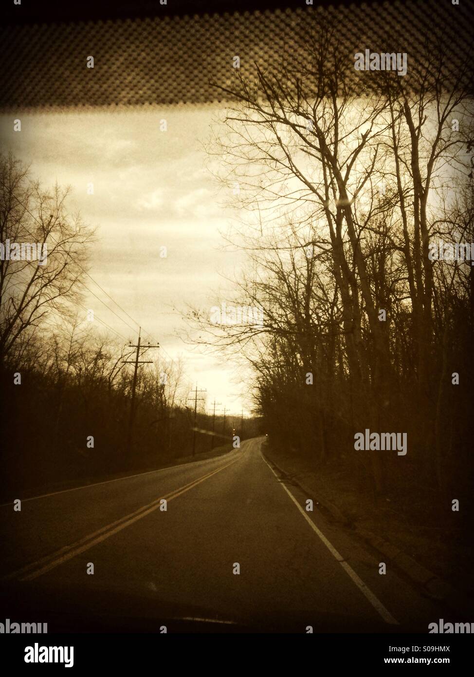 On the road. - Smartphone Captured Stock Image