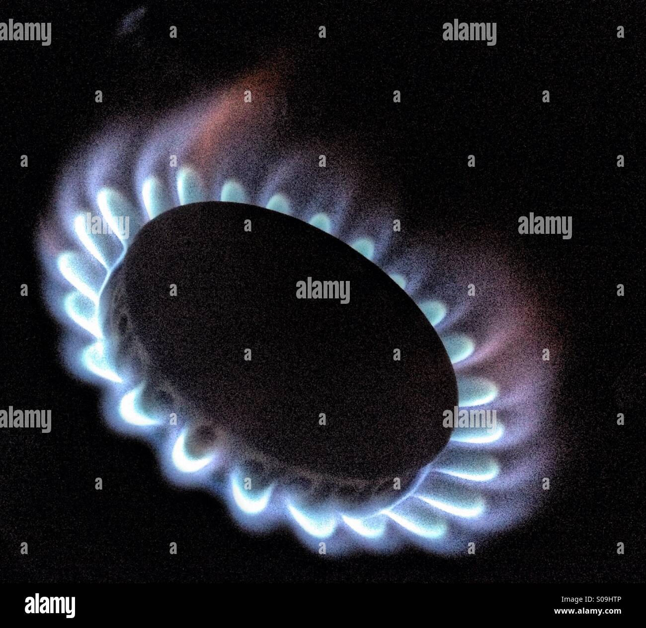 Gas ring - Smartphone Captured Stock Image