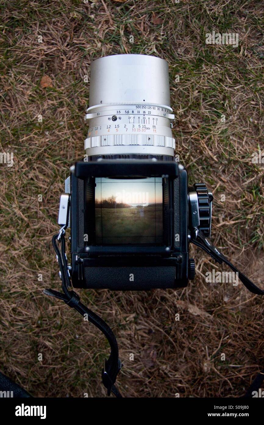 Medium format camera. Stock Photo
