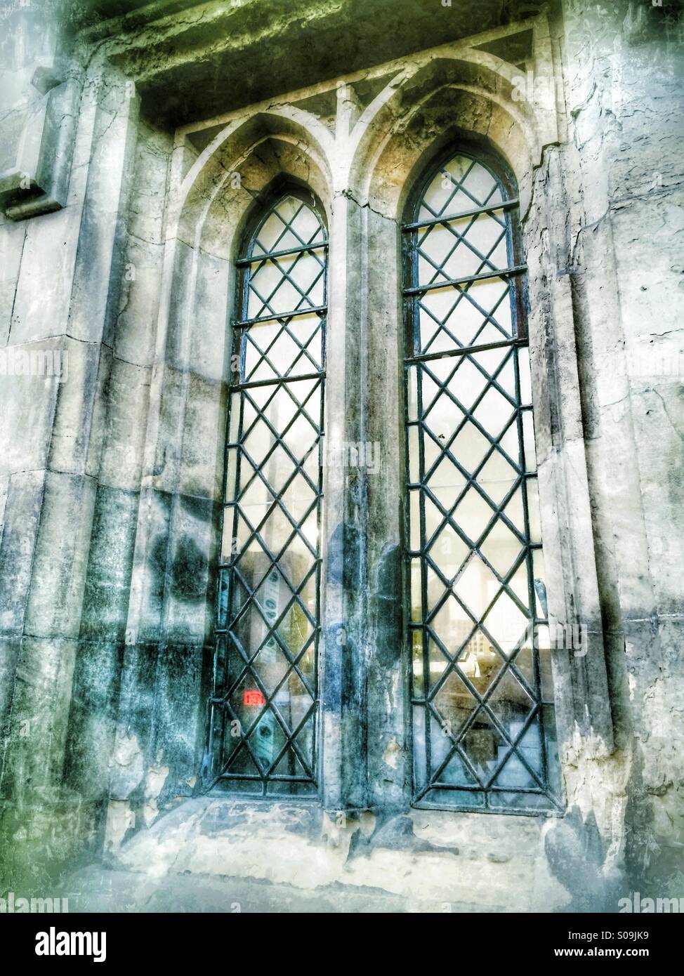 Stained glass windows - Smartphone Captured Stock Image