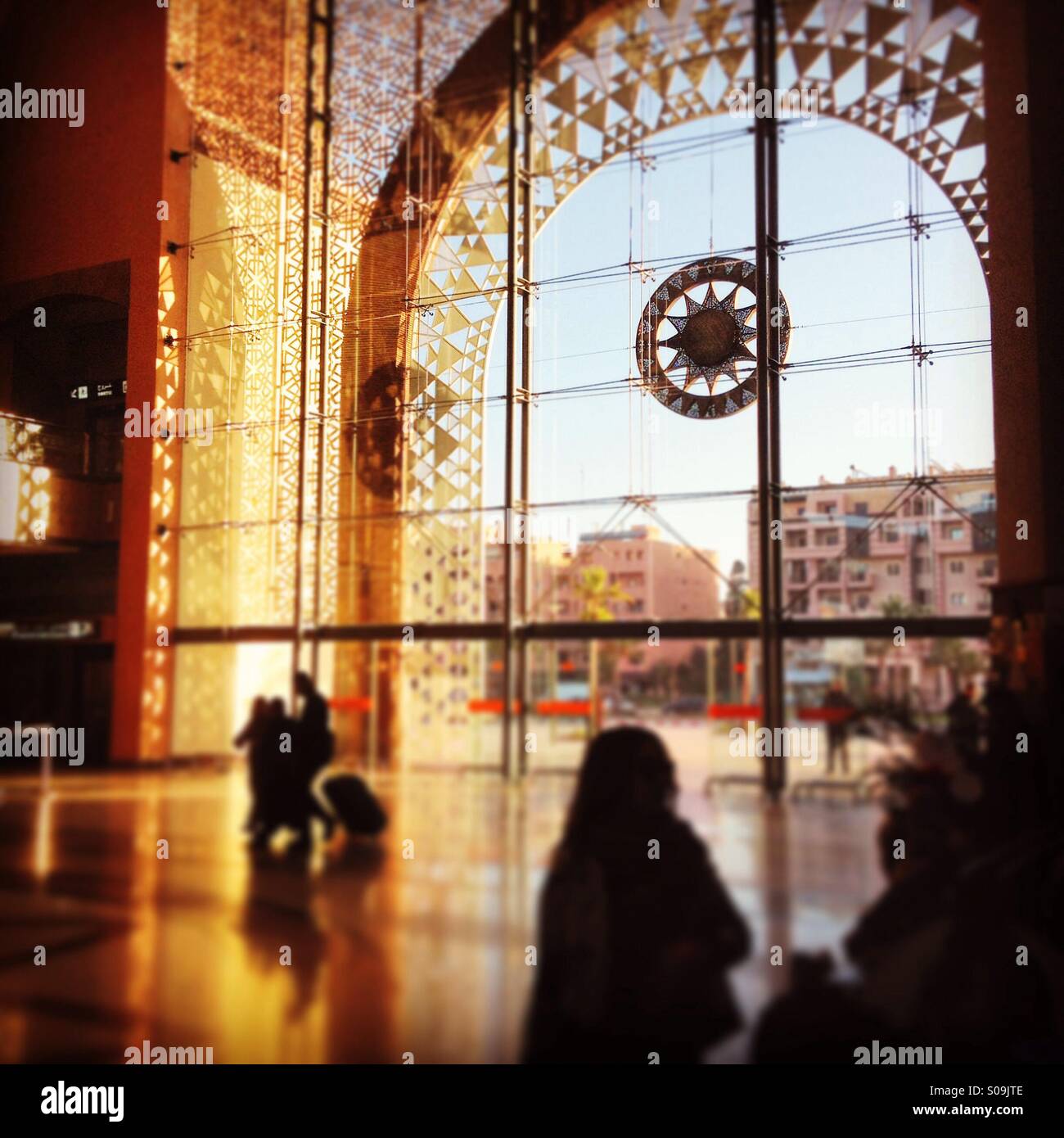 Train station in Marrakech, Morocco Stock Photo