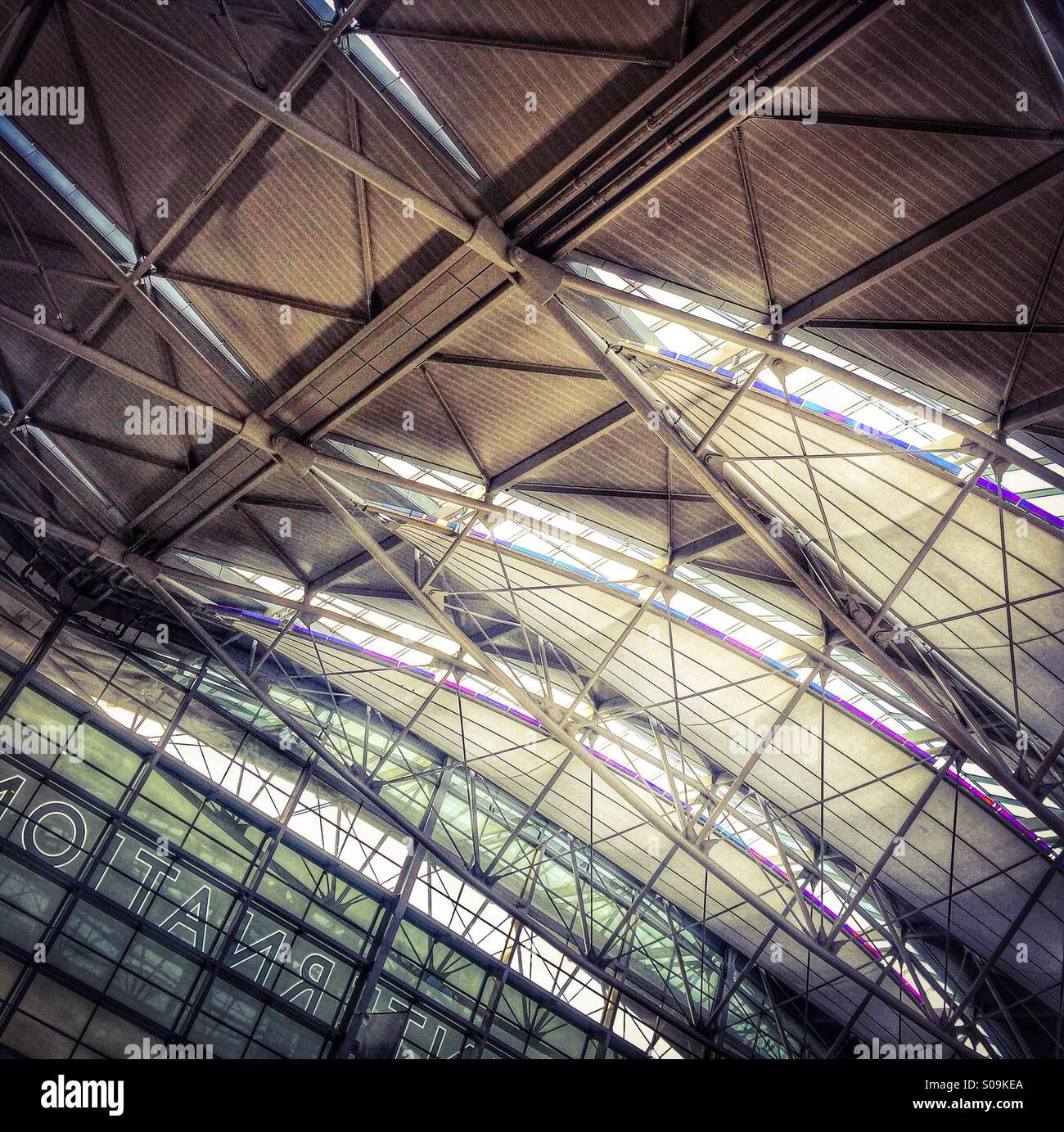 Roof of San Francisco International Airport, California, USA - Smartphone Captured Stock Image