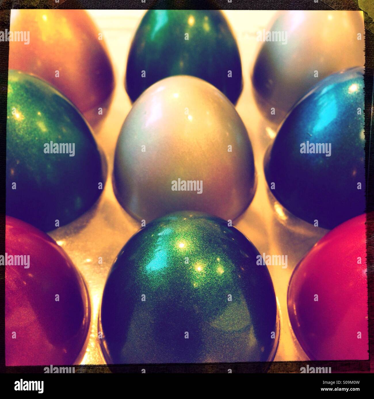 Egg shakers Stock Photo