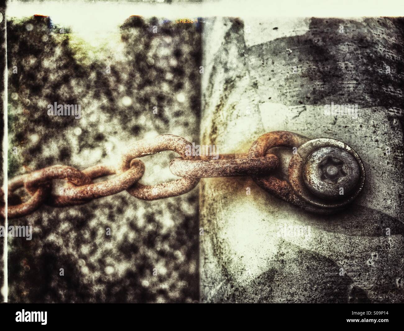 Rusty chain - Smartphone Captured Stock Image