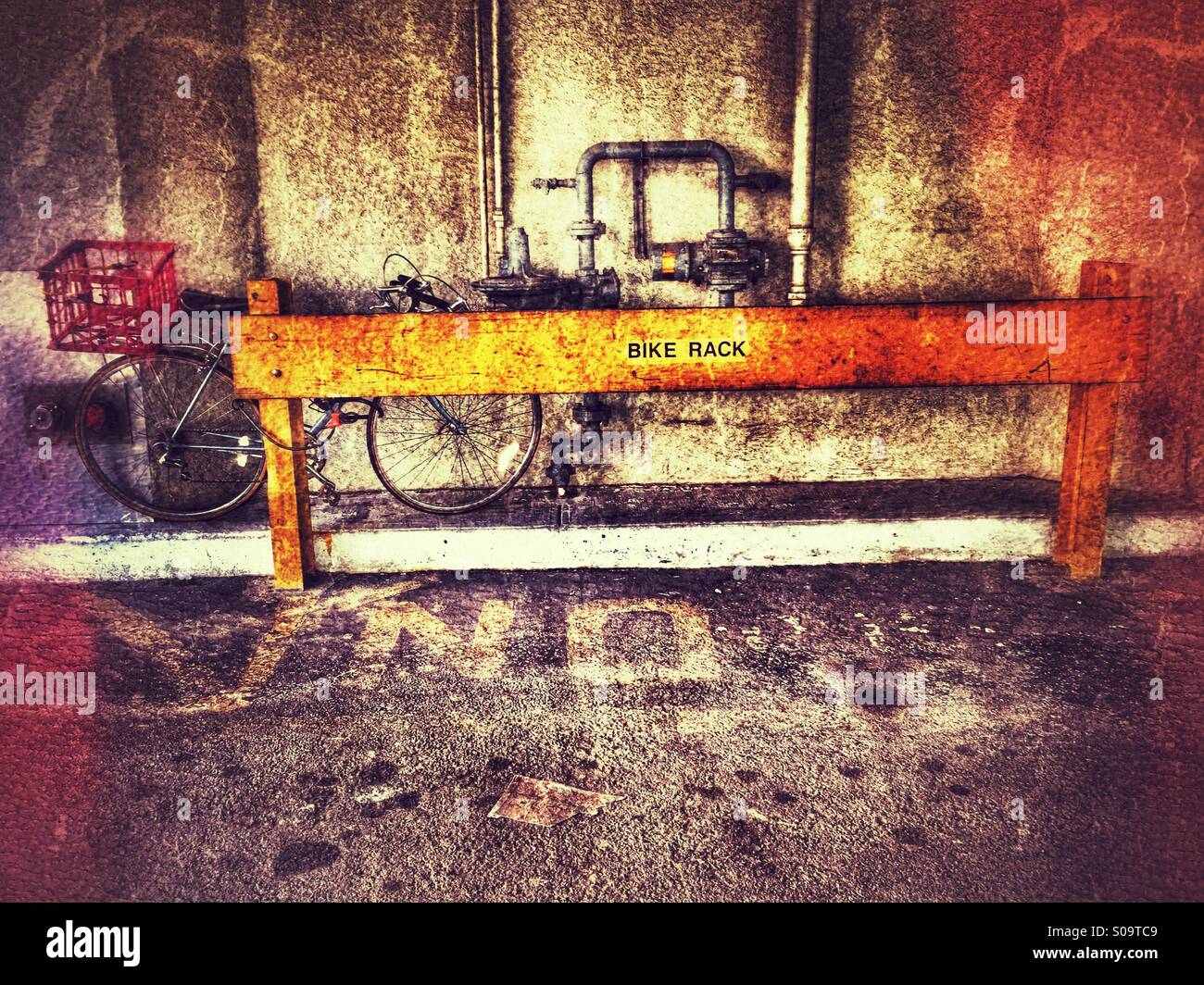 Bike rack - Smartphone Captured Stock Image