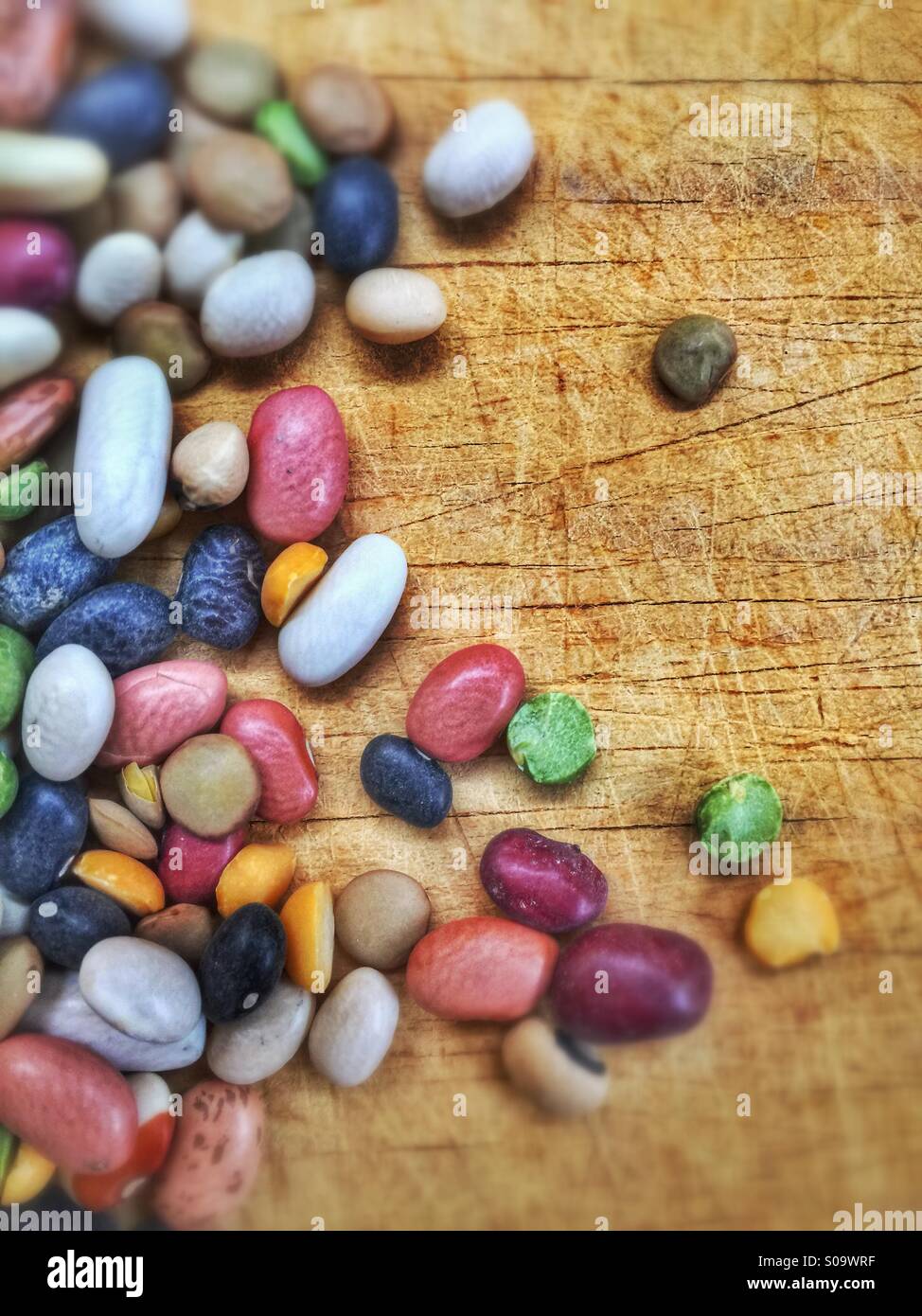 Colorful beans, peas, and lentils Stock Photo Alamy